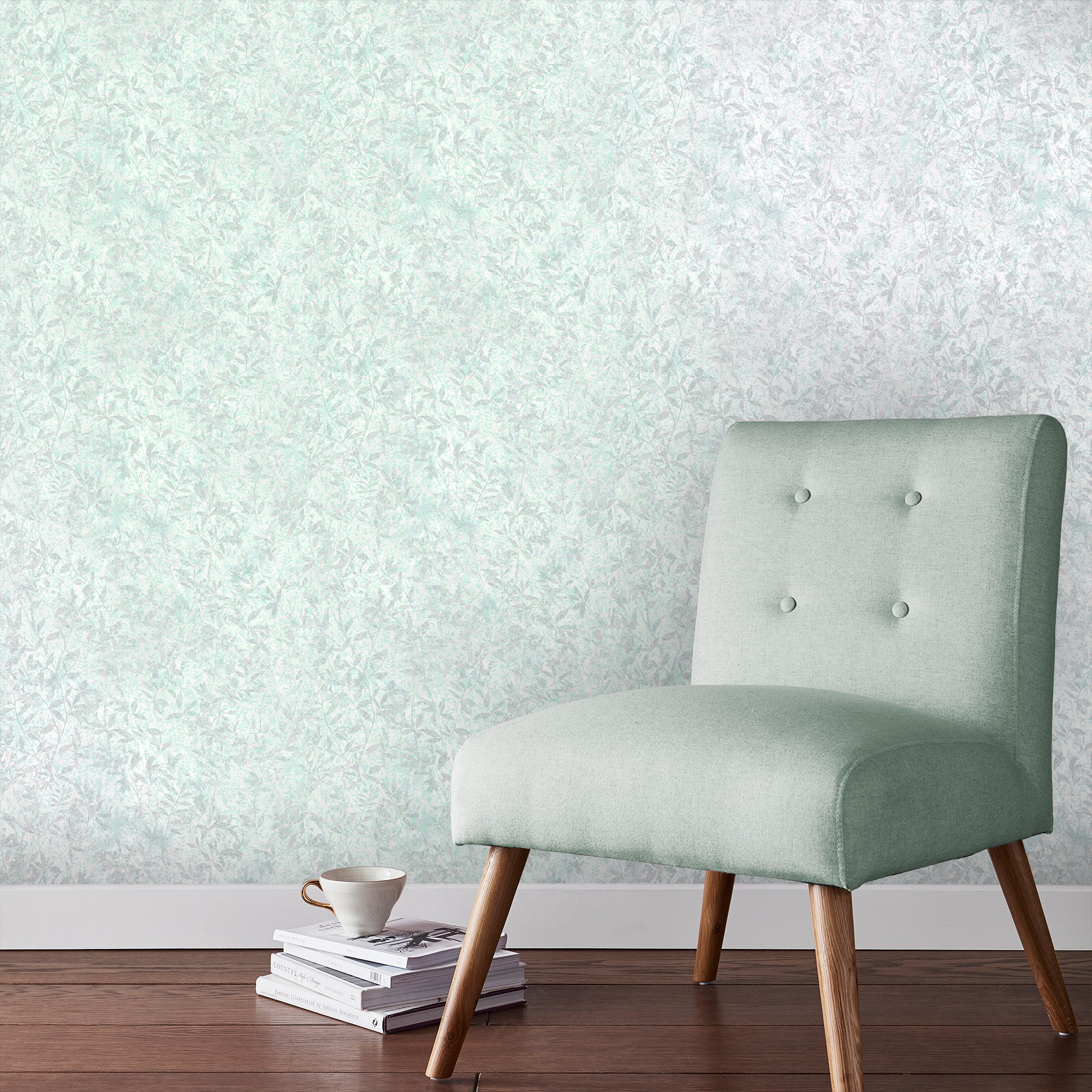 Botany Floral Wallpaper 105114 By Graham Brown In Iridescent Green